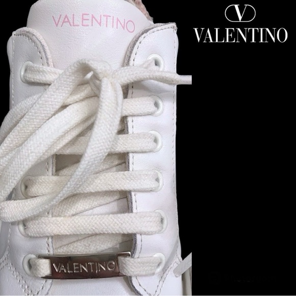 Valentino Sneakers size 6 white/pink - Picture 4 of 6